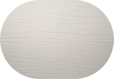Daff Leatherixx Dumbo Placemat - Leer - Ovaal - 34 x 42 cm - Silver