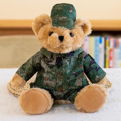 Poupée ours policier mignon officier pompier combinaison cycliste réfléchissante jouet en peluche cadeau poupée ours policier de la circulation 25cm