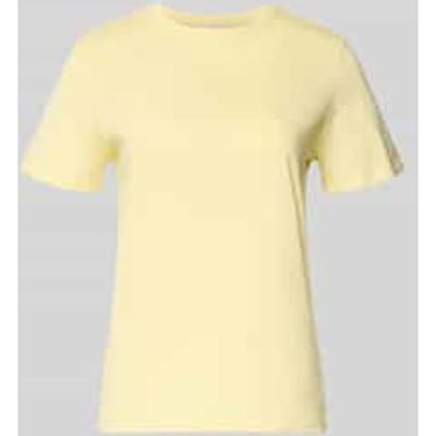 Calvin Klein Ss Monogram Crew Tee French Vanilla Maat: S | Tops Outlet | Dames | Geel