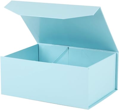 Grote Geschenkdoos - Opbergdoos Deksel - Cadeau Presentatie - Sterke Magnetische Sluiting - 24 x 18 x 10 cm - Blauw