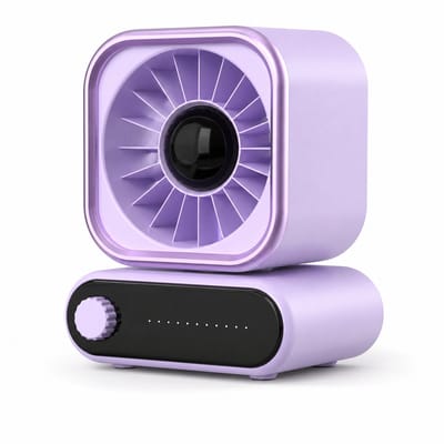 Mini Bureauventilator - Stille Tafelventilator met Automatische Oscillatie - USB Ventilator voor Kantoor, Slaapkamer en Studeerkamer - Compacte Draagbare Ventilator