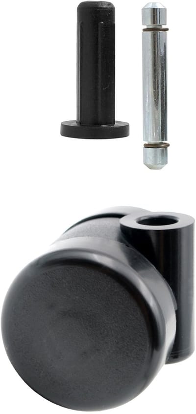Allecto - Meubelrollen - Universele rolwielen - Hoog laadvermogen - Zwart - Stil en soepel - Perfect voor meubels - Geschikt voor volwassenen