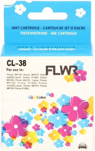 FLWR - Cartridges / Canon CL-38 / kleur / Geschikt voor Canon