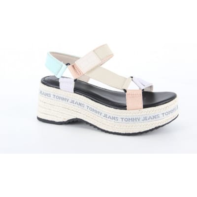 Tommy Hilfiger - Tommy Jeans Wedge Sandal Licht blauw 40