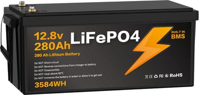 Portable Powerstation - 3584WH - 12V - Draagbare Generator - Backup stroomuitval - IP67 - Geïntegreerd BMS - Voor Campers,caravans,boten,koelkasten,verlichting