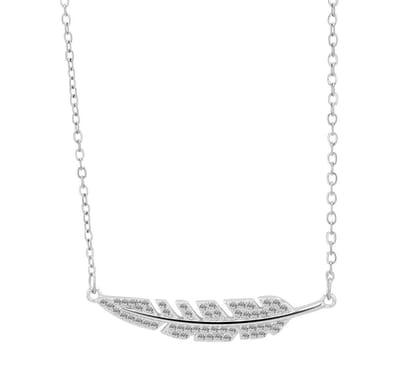AKZENT Akzent damesketting met hanger "Ravenna" van 925 Sterlingzilver, gerhodineerd, duurzaam
