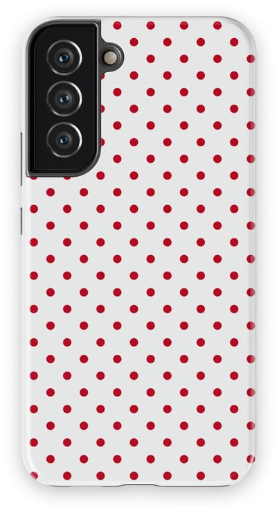 Polka Dots Hoesje Samsung Galaxy S22 Plus | Geschikt Voor Mag | Stippen Design Backcover Samsung Galaxy S22 Plus Cherry Dots