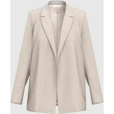 grijze viscose jas