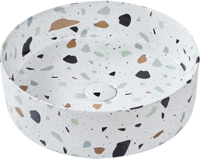 NULES - Wastafel - Terrazzo - 40 cm - Keramiek