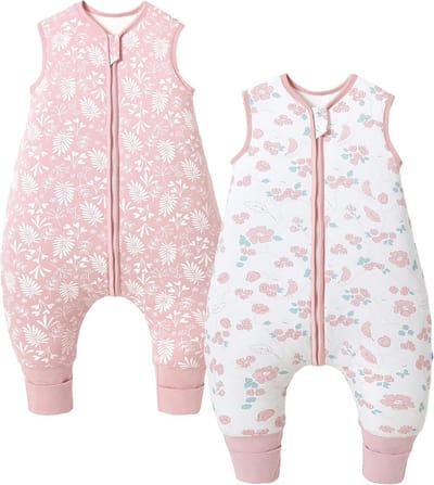 2-Pack Babyslaapzak met Voeten 2.5 Tog Winter Katoen – Warm & Ademend
