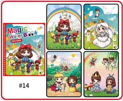 Winter Uitverkoop! 1+1 Deal Vakantiecadeau | Magisch Water Kleurboek voor Kinderen | Herbruikbare Water Tekening | Kleuren met Waterpen | Sprookjesprinsessen