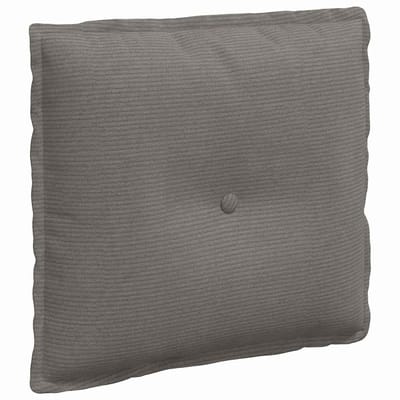 vidaXL - Rugkussen - Lichtgrijs - 50 - x - 45 - cm - Corduroy - stof