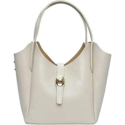 Isabella Rhea Beige Rundleer Tas
