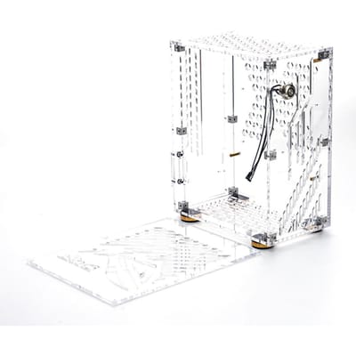 Petit boîtier d'ordinateur Portable, coque en plexiglas, boîtier Compact pour ordinateur de bureau, carte mère mini-itx transparent