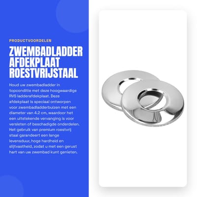 Dailygoods- Afdekplaat Roestvrij Staal - Afdekplaat voor Kookplaat - Blindplaat - Plafondplaat - Afdekplaat Inductiekookplaat 4,2 cm - Universeel Geschikt voor Zwembadladder