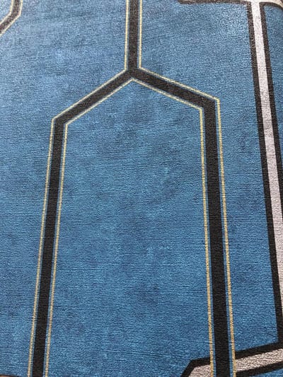Groot Grafisch Vliesbehang Blauw Landelijk – AS Creation Palila 36314-1 – Modern Patroon Behang – Sterk & Afwasbaar