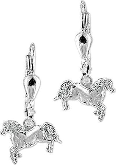 Zilveren Gerhodineerde Oorhangers paard - 1323219