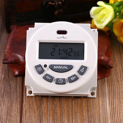 Minuteur d'arrosage de jardin numérique LCD Contrôleur de minuterie d'irrigation automatique de jardin à économie d'eau white