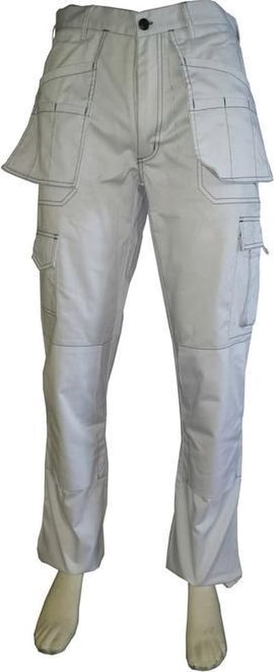 Werkbroek polyester/katoen wit maat 46