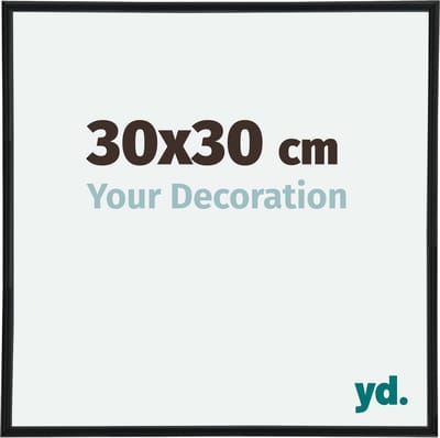 Your Decoration - Fotolijst 30x30 cm - Kunststof - Zwart Mat - Annecy