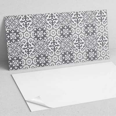 Coloray Wandpanelen Zelfklevend - Decoratieve patronen op tegels PVC Wandpaneel - 100 cm x 50 cm - Grijs Wandbekleding Zelfklevend - 1 stuk - Texturen Wandpanelen Zelfklevend - Wandpanelen Keuken - Wandpaneel Badkamer