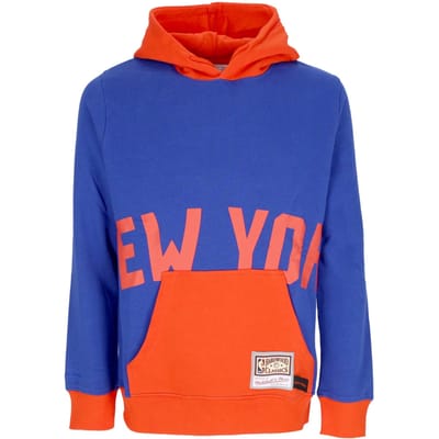 Herenhoodie Nba Big Face Hoodie 5.0 Hardwood Classics Neykni Blauw