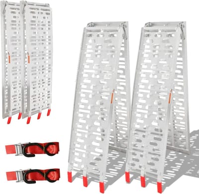 Inklapbare Aluminium Oprijplaten voor Voertuigen - Antislip Laadrails - Max. 680 kg