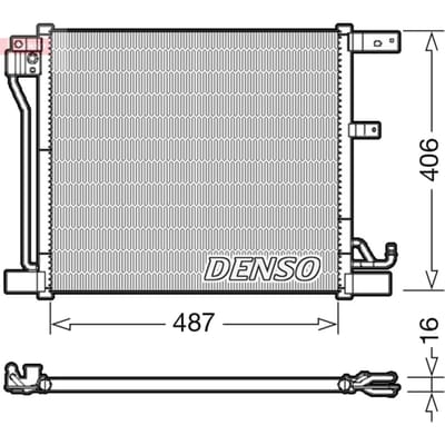 Condensator, airconditioning DENSO DCN46018