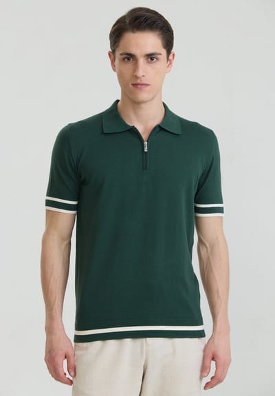 Felix Hardy Polo Shirt Korte Mouwen 100% Katoen Heren Donkergroen - 2Xl