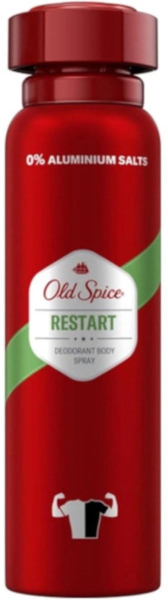 1 x Old Spice – Deospray – Restart – 150 ml - Old Spice Deodorant Spray - Frisheid - Energie - Geur - Deodorant