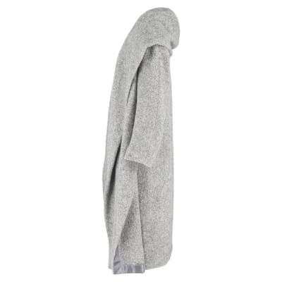 Max Mara Lange Open Mantel in Grijze Wol
