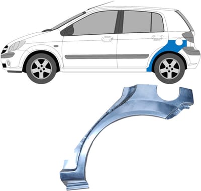 Reparatiepaneel achterspatbord voor Hyundai Getz 2002-2010 / Links