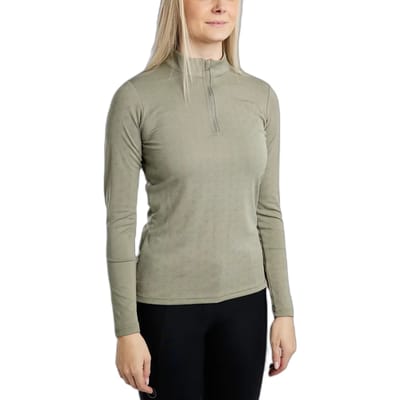 MONTAR MOCILIA JACQUARD REFINED TRAININGSSHIRT Middengroen