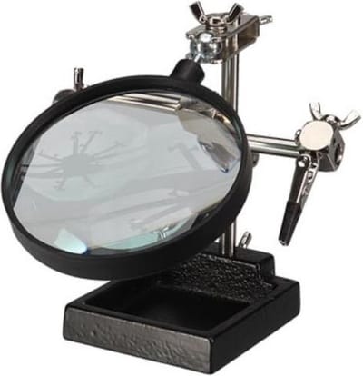 Velleman Derde hand met vergrootglas, perfect voor soldeerwerk, knutselen & reparaties