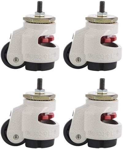 Zware Industriële Leveling Wielen met Verstelbare Plate, 4 Stuks voor Precisie en Stabiliteit