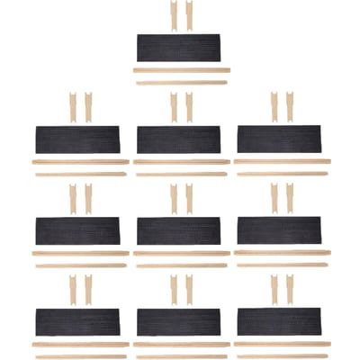 Kit 10 Cadres de Ruche avec Cires Gaufrées Enduites de Cire d'Abeille de Qualité Alimentaire beige