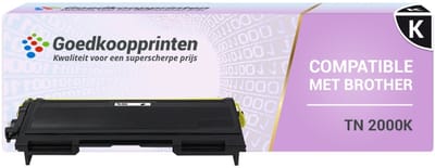 Brother TN-2000 toner Zwart - Huismerk (2.600 afdrukken)