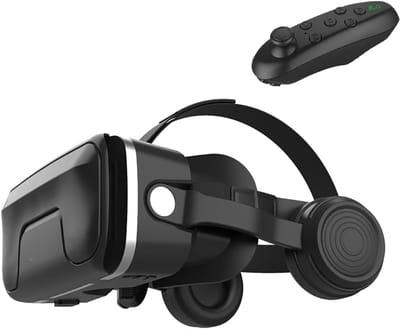 ZMR® VR Bril met Controllers - VR Bril - VR Games - Zwart - 3cm x 3cm x 11cm