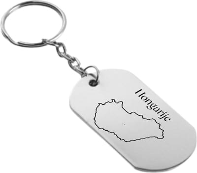 Akyol - Hongarije Sleutelhanger - Toeristen - Must go - Hungary travel guide - Accessoires - Cadeau - Gift - Geschenk - 2,5 x 2,5 CM