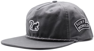 5-panel pet met trekkoord voor heren/dames - 100% biologisch katoen - One size (grijs)