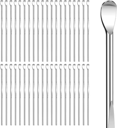 Oor Lepel Set - Oor Wax Scooper - Oor Reiniging - Ergonomisch Ontwerp - 40 Stuks - Zilver