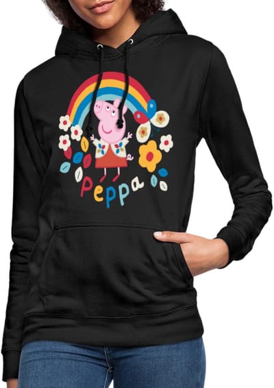 Peppa Pig Regenboog Hoodie Dames