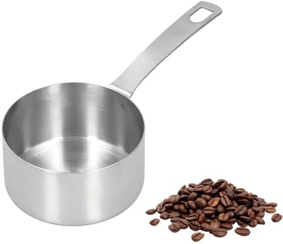 Dailygoods- Maatbeker 1 liter - Maatlepel set - Roestvrij staal - Keukengadgets - Voor droge en vloeibare ingrediënten - Lichtgewicht 62g