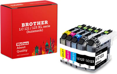 5-pack | Geschikt voor Brother LC-123 XL inktcartridges - DCP-J552DW - DCP-J752DW - DCP-J4110DW - MFC-J4410DW - MFC-J4610DW - MFC-J470DW