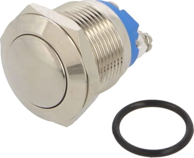 Drukschakelaar waterproof - 22mm - 1NO1NC