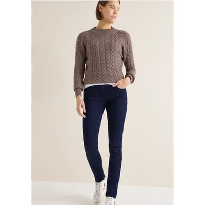Jeans met elastische tailleband