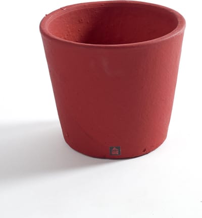 Serax Bloempot Handpainted Burgundy Rood D 13 cm H 11 cm Voordeelaanbod per 2 stuks