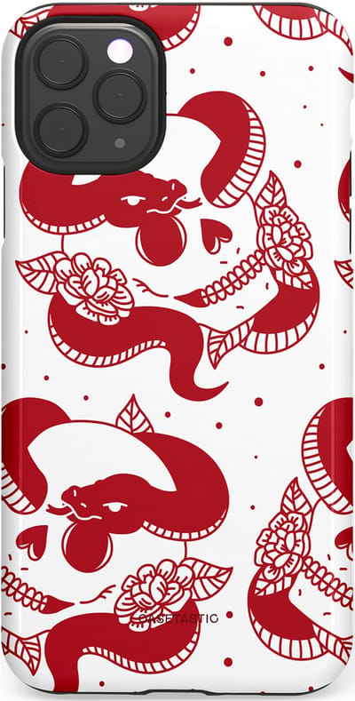 Casetastic Hoesje Geschikt voor Apple iPhone 11 Pro Max - Stijlvolle Beschermende Duo-layer Case - Beet van de nacht