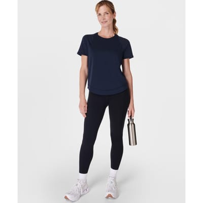 Sweaty Betty Breathe Easy Mesh T-Shirt BLAUW - Maat XS