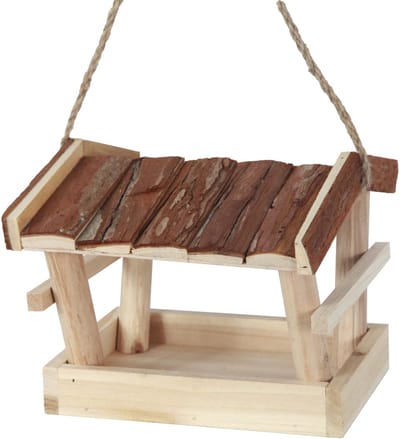 Muntel® Vogelvoederstation - Vogelvoederplek - Staand - Bruin - 20 x 18,5 x 16 cm